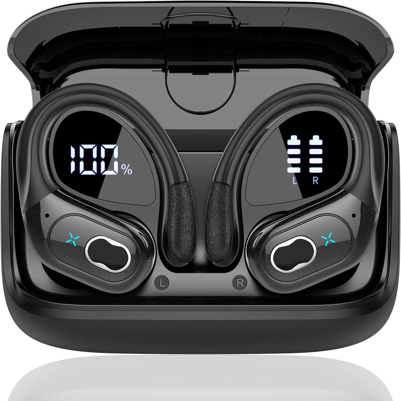 Écouteurs TWS GDLYL HD65 Bluetooth 5.4 HiFi Basses IPX7 75h LED ENC Sport – CLEVI Paris