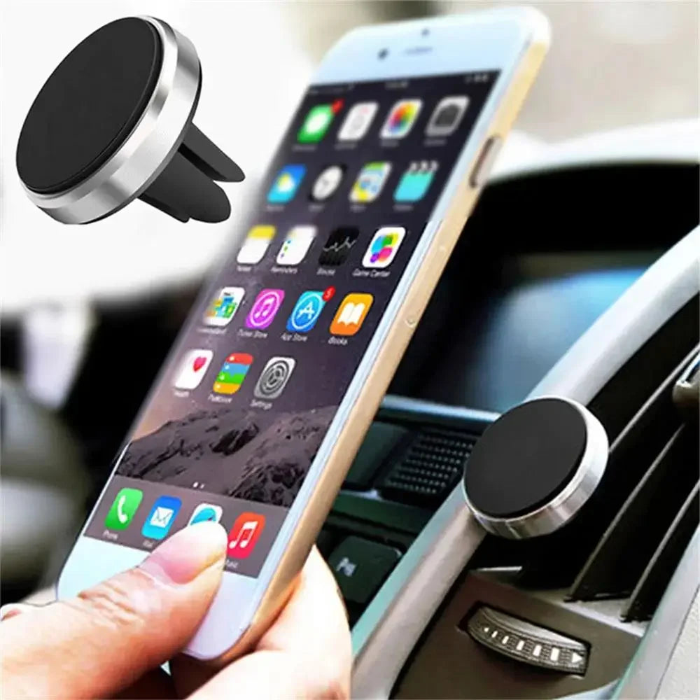 Support Téléphone Magnétique Voiture | Grille d’Aération, Alliage d’Aluminium, Universel – CLEVI Paris
