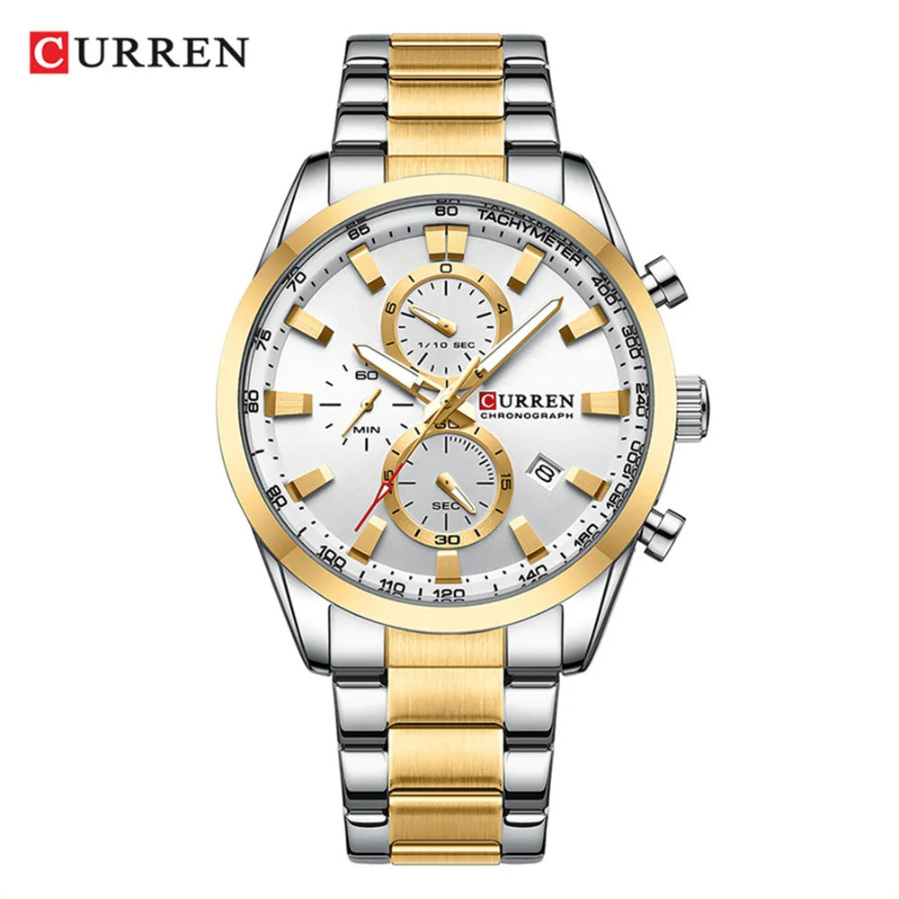 Montre Chronographe Homme CURREN 8442 – Bracelet Silicone Sport
