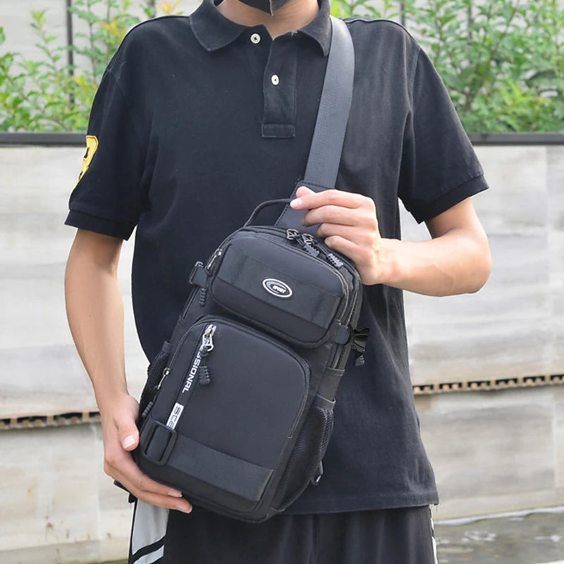 Sac Crossbody Homme Oxford Léger Grande Capacité Multiport – CLEVI Paris
