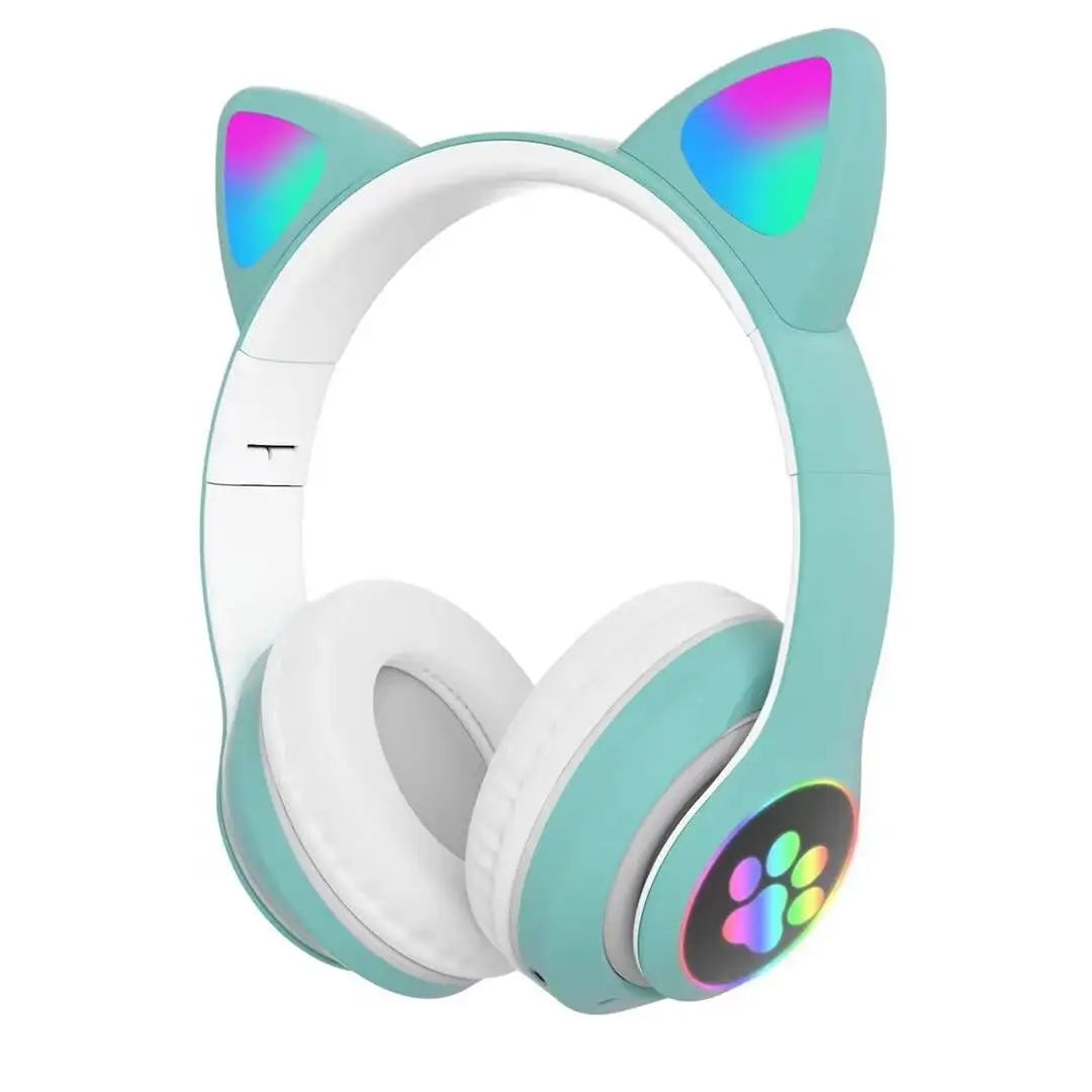 Casque Oreilles de Chat LED Bluetooth 5.0 Carte SD Enfant – CLEVI Paris