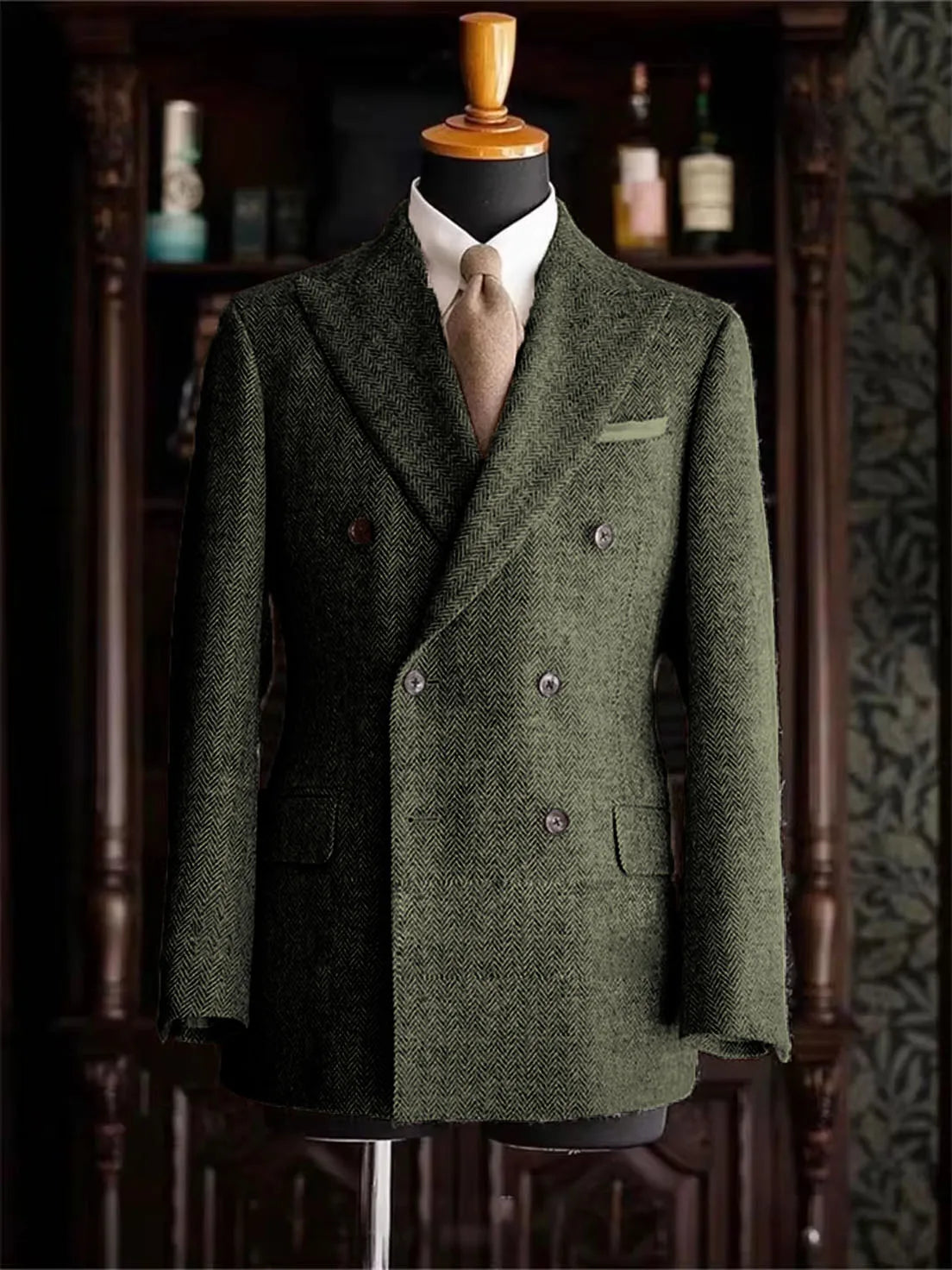 Blazer homme double boutonnage à chevrons – CLEVI Paris