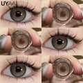 Lentilles de Contact Colorées UYAAI sans Correction – 14 Teintes, Port Annuel