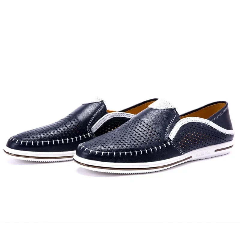 Chaussures Business Casual Homme Ajourées — Style Anglais, Slip-On | CLEVI Paris