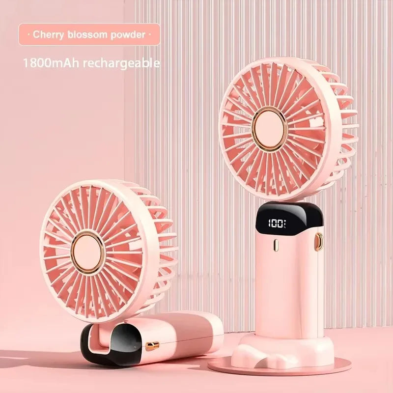 OIMG N15 Ventilateur 3-en-1 Main Cou Bureau 5 Vitesses Écran LED 1800mAh – CLEVI Paris
