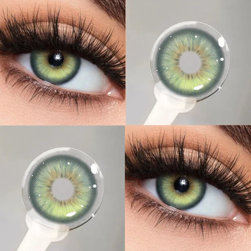 Lentilles de Contact Colorées KSSEYE – 9 Teintes, Avec ou Sans Correction, Port Annuel