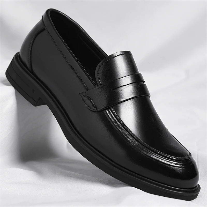Mocassins Cuir Homme Style Italien | Chaussures Business Slip-On