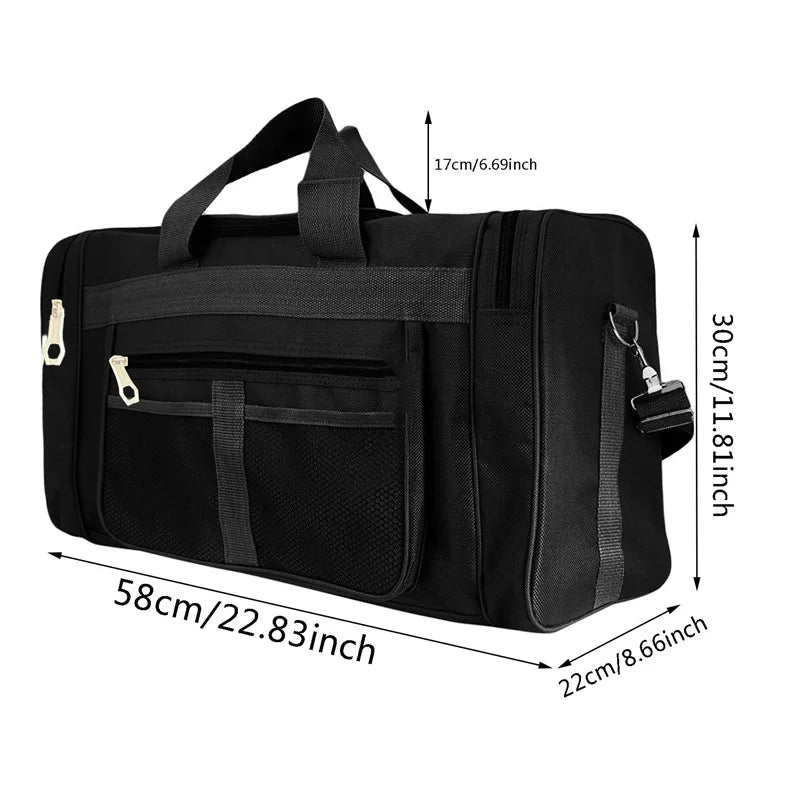 Sac de Voyage Nylon Grande Capacité Bandoulière Week-end Sport Gym – CLEVI Paris