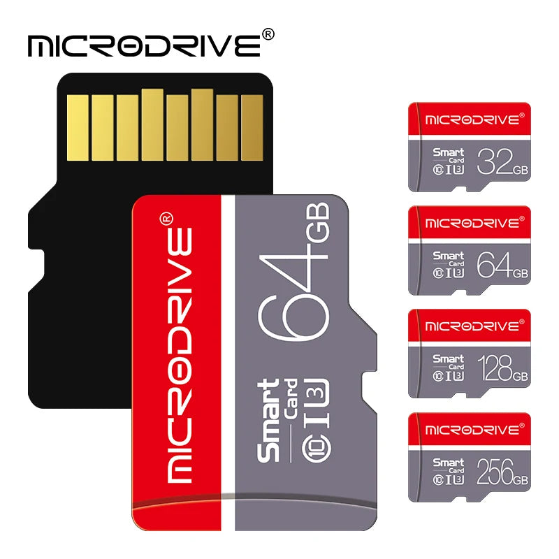 Carte Mémoire Micro SD MicroDrive | Class 10 U3 V30 A1, 8–256 Go, Smartphone Caméra Dashcam – CLEVI Paris