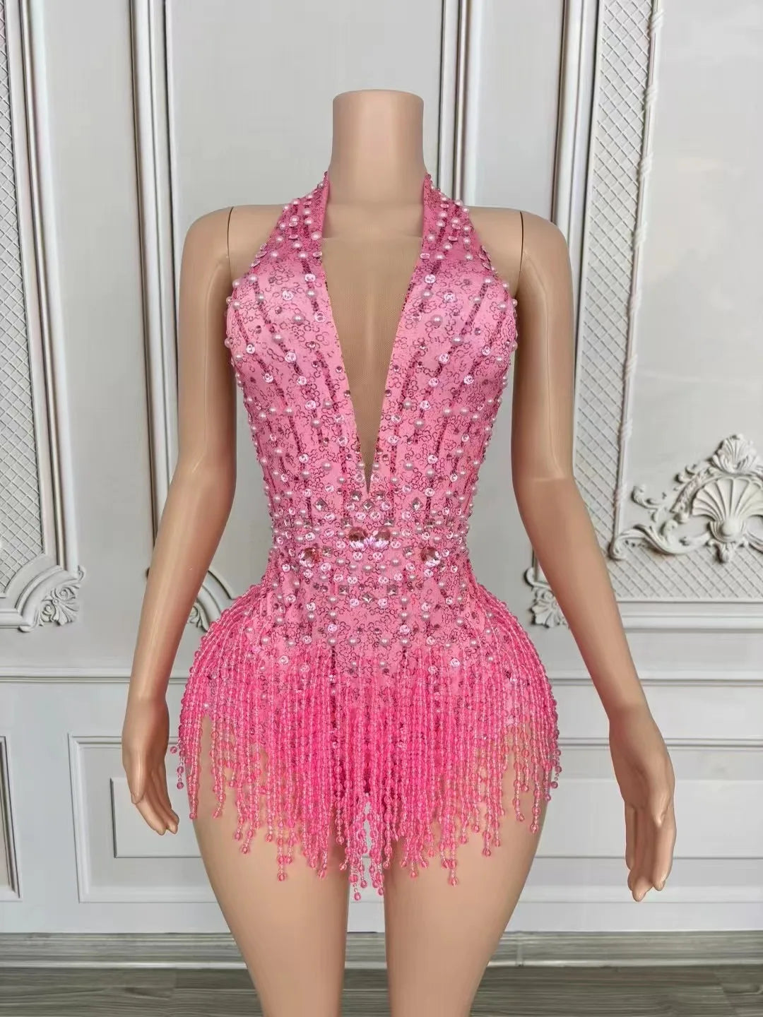 Combinaison de scène à franges femme – CLEVI Paris