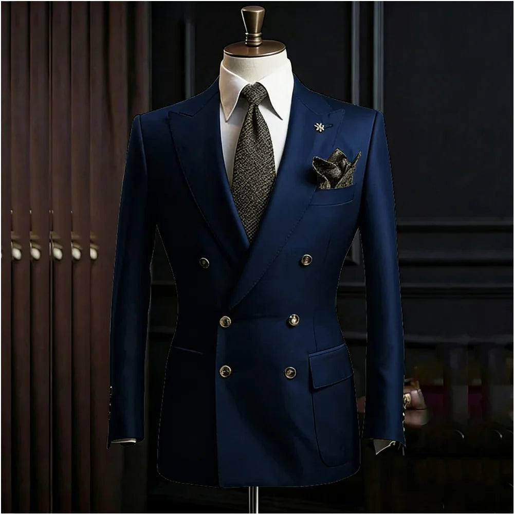 Costume homme 2 pièces à double boutonnage – CLEVI Paris
