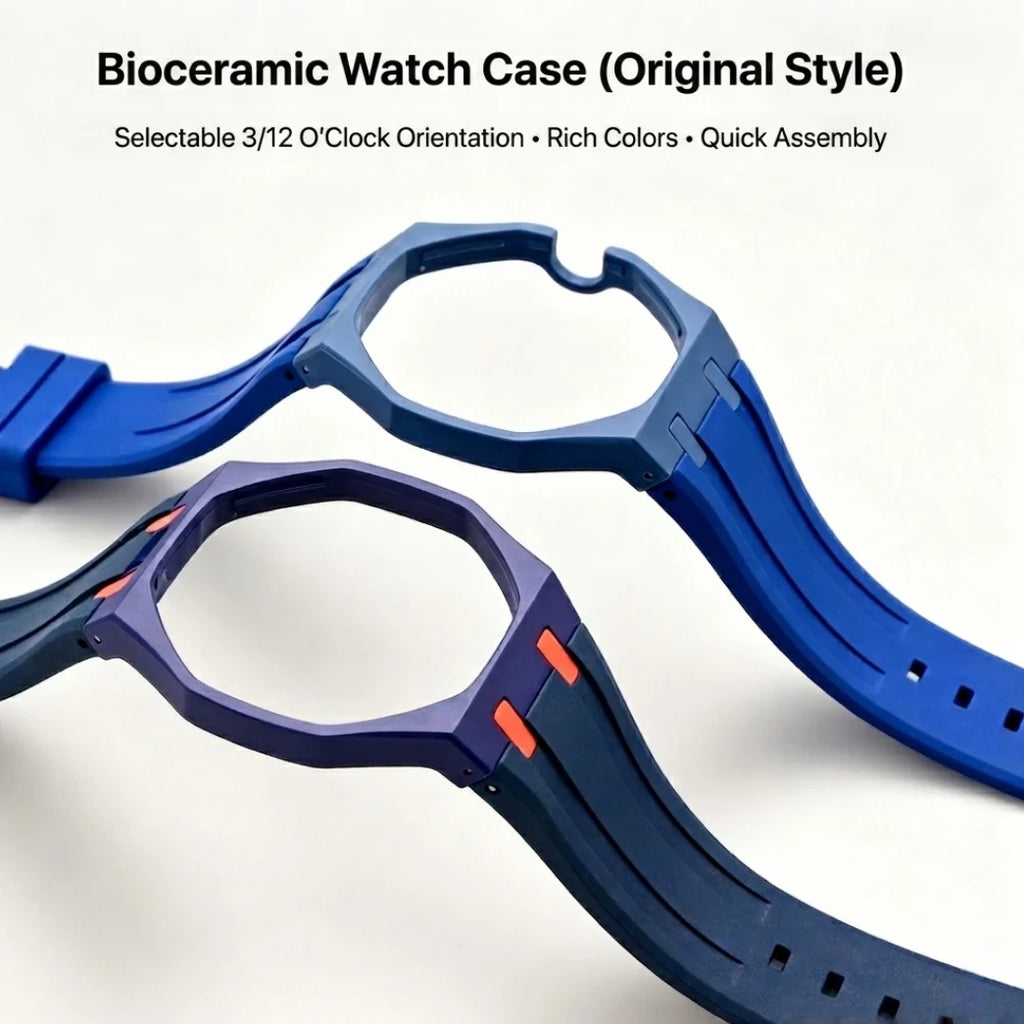 Kit Bracelet FKM + Boîtier Céramique Compatible Swatch x AP Royal Oak Boucle Déployante – CLEVI Paris
