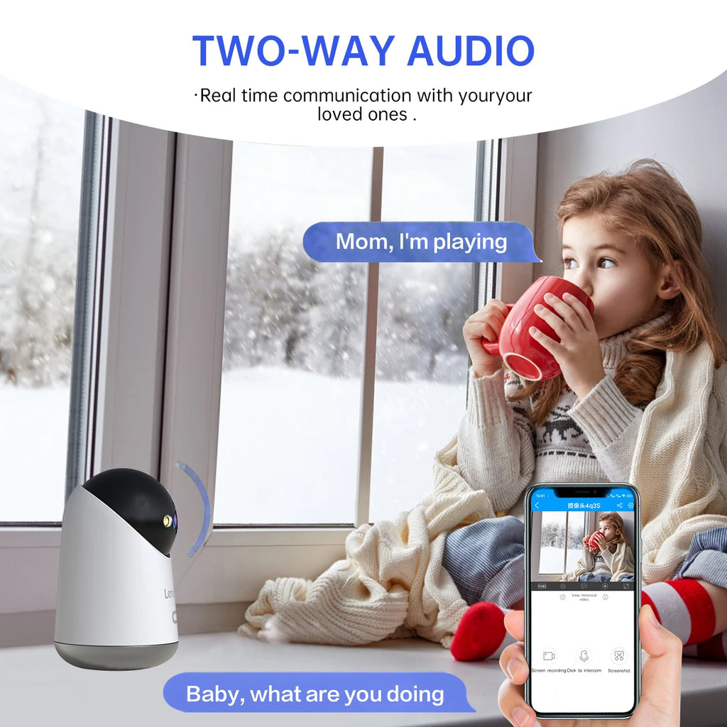 Caméra Dôme Intérieure PTZ 5MP WiFi Dual-Band Suivi Auto Vision Nocturne – CLEVI Paris