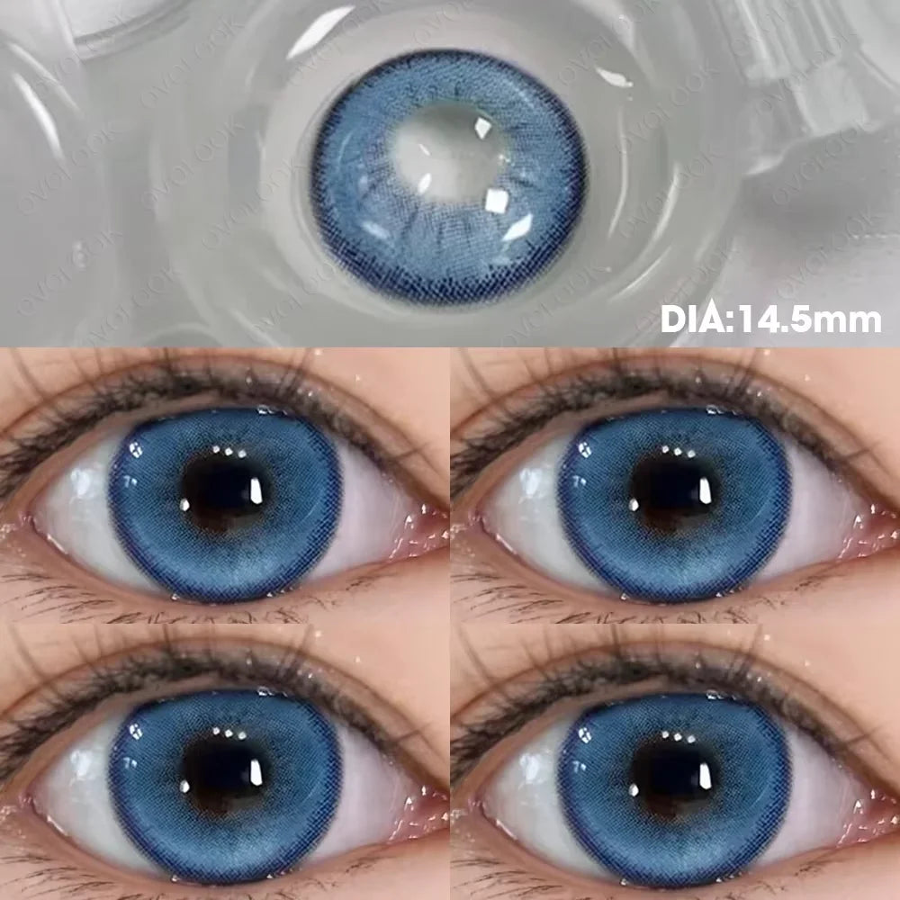 Lentilles de Contact Colorées Myopie OVOLOOK | Diopters -0 à -8 | 10 Couleurs – CLEVI Paris