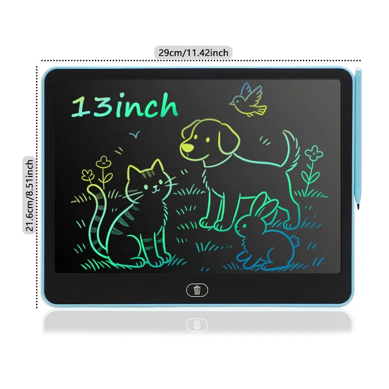 Tablette LCD Dessin Enfant – Ardoise Numérique Portable 8"/11"/13"/16" – Jouet Éducatif