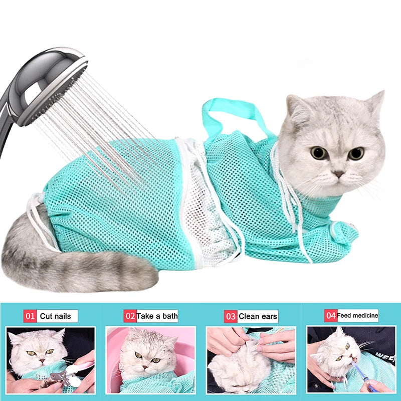 Sac de bain et toilettage pour chat – CLEVI Paris