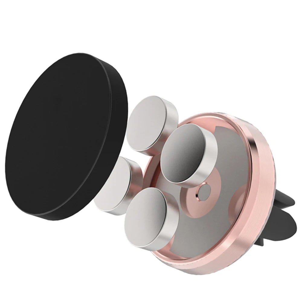 Support Téléphone Magnétique Voiture | Grille d’Aération, Alliage d’Aluminium, Universel – CLEVI Paris