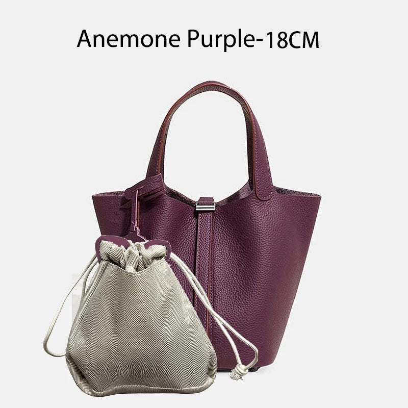 Sac Seau Femme Cuir Véritable Vache 2 Tailles 50+ Coloris Quincaillerie Argentée ou Dorée – CLEVI Paris