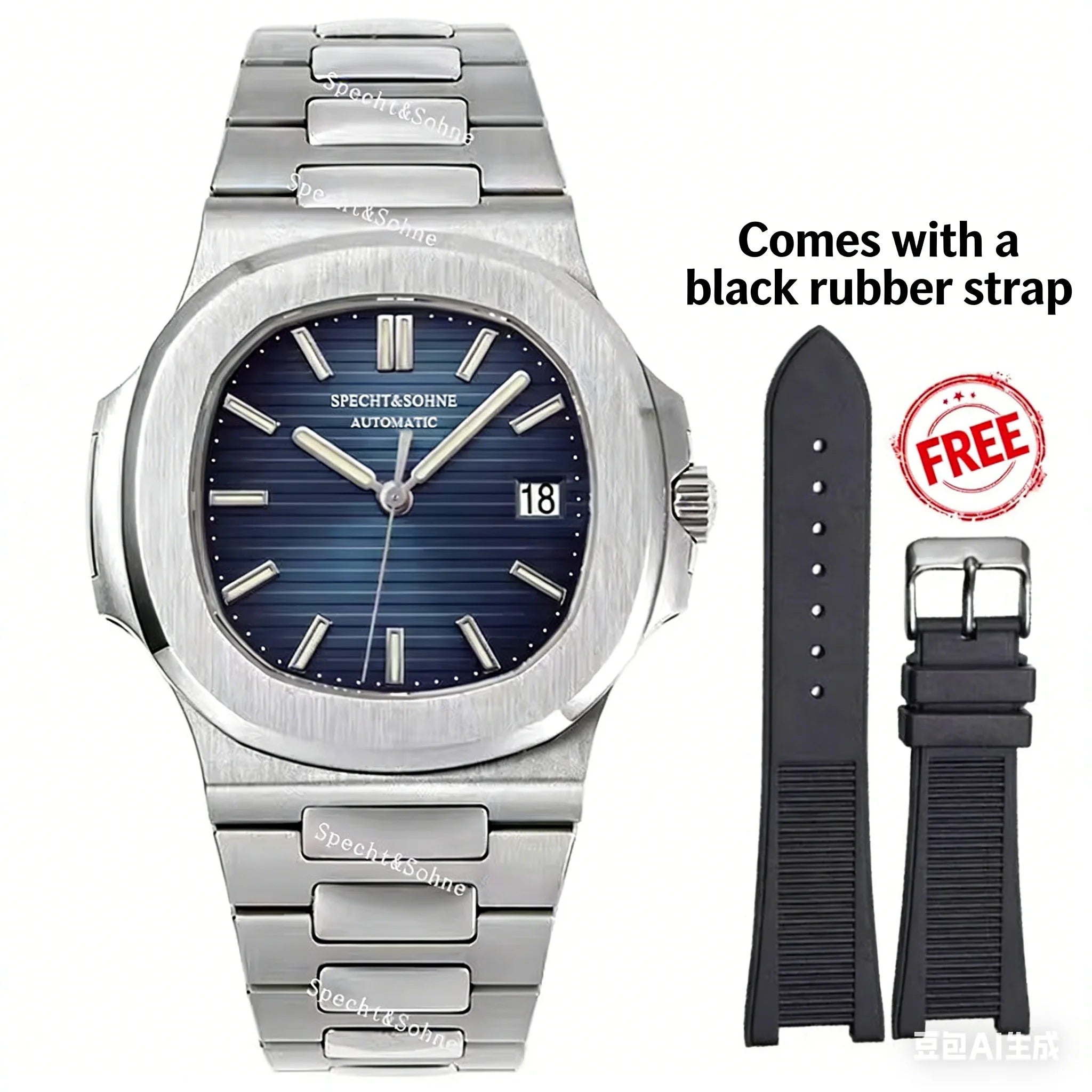 Montre Automatique Homme Specht & Söhne 40MM Acier Verre Saphir 50M – CLEVI Paris