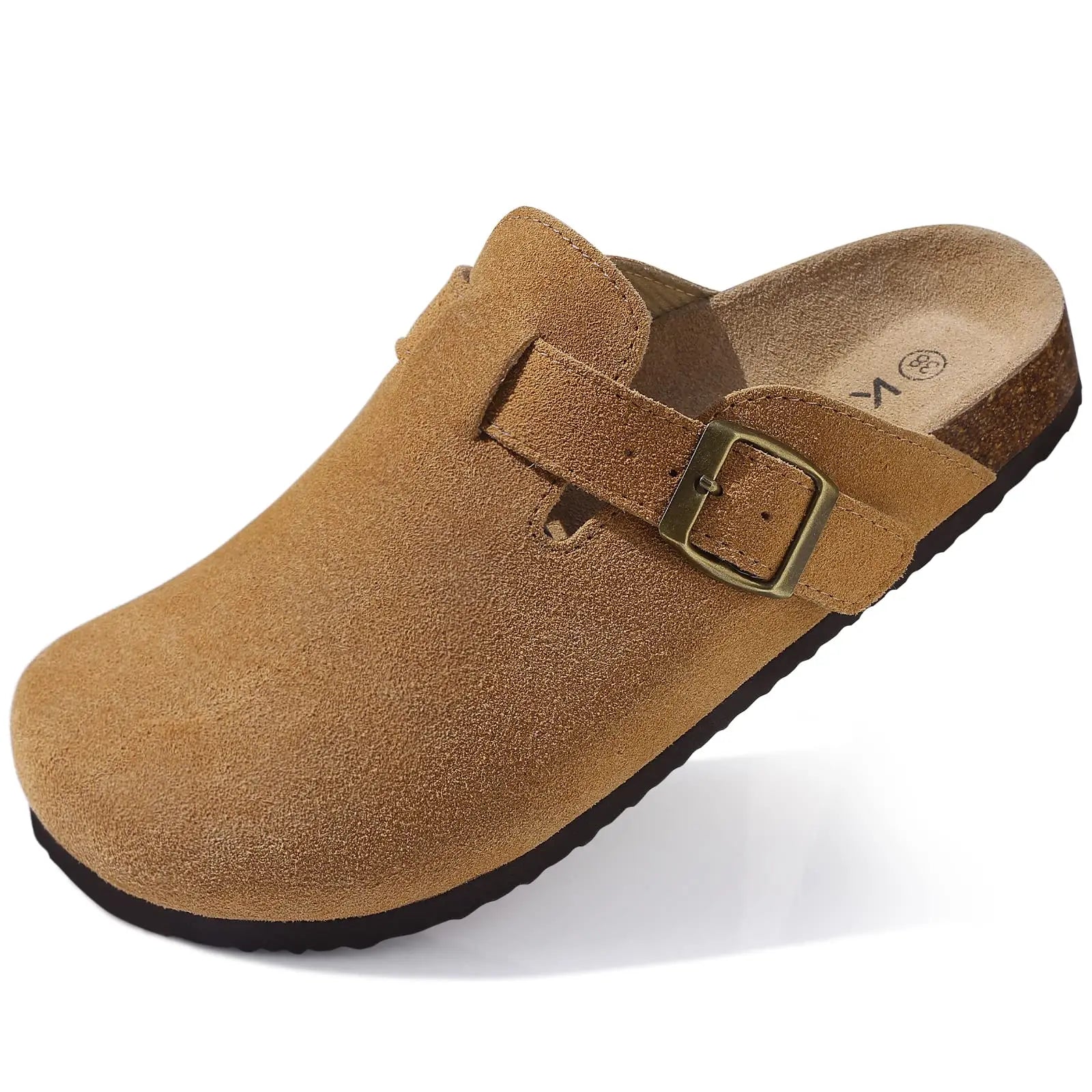 Chaussons Mules Suède Unisexe Semelle Liège & Support Voûte | 21 Coloris, Tailles 36-46 – CLEVI Paris