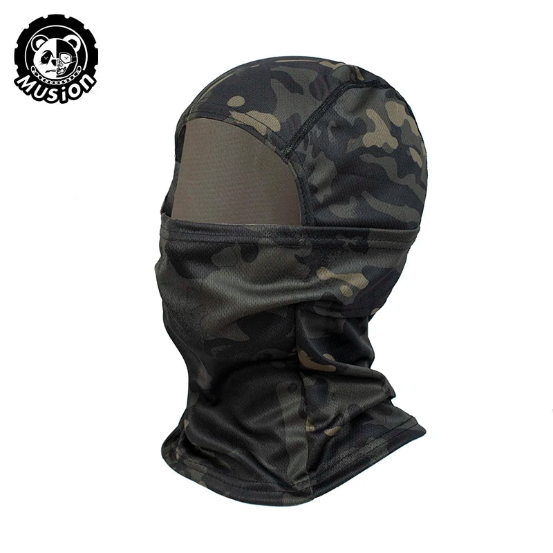 Cagoule Masque Facial Camouflage | Polyester Knit, Cyclisme, Ski, Chasse – CLEVI Paris
