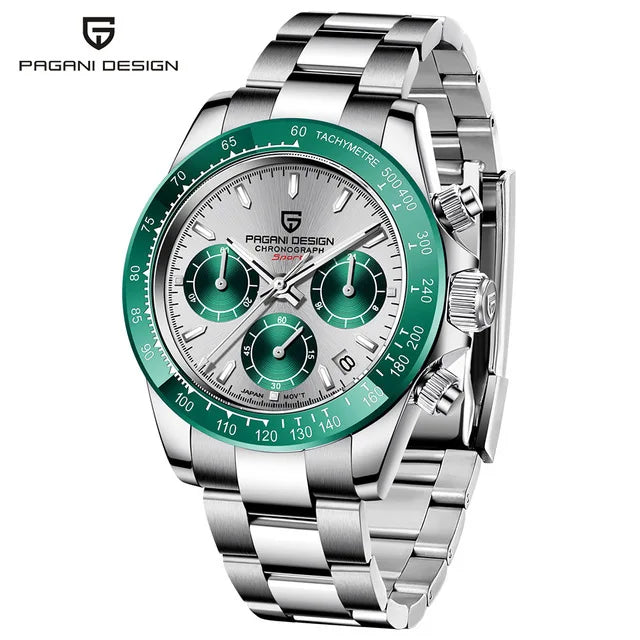 Montre Homme Quartz Chronographe Cadran Météorite Rétro Pagani Design PD-1664 – CLEVI Paris
