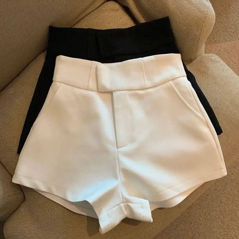 Short Femme Taille Haute à Sequins | Coupe A-Line Casual Polyester – CLEVI Paris