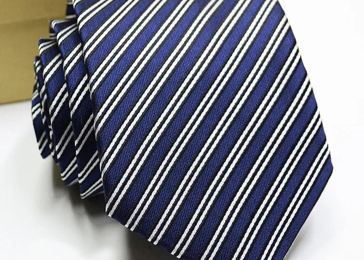 Cravate homme motifs variés 7–8 cm – CLEVI Paris