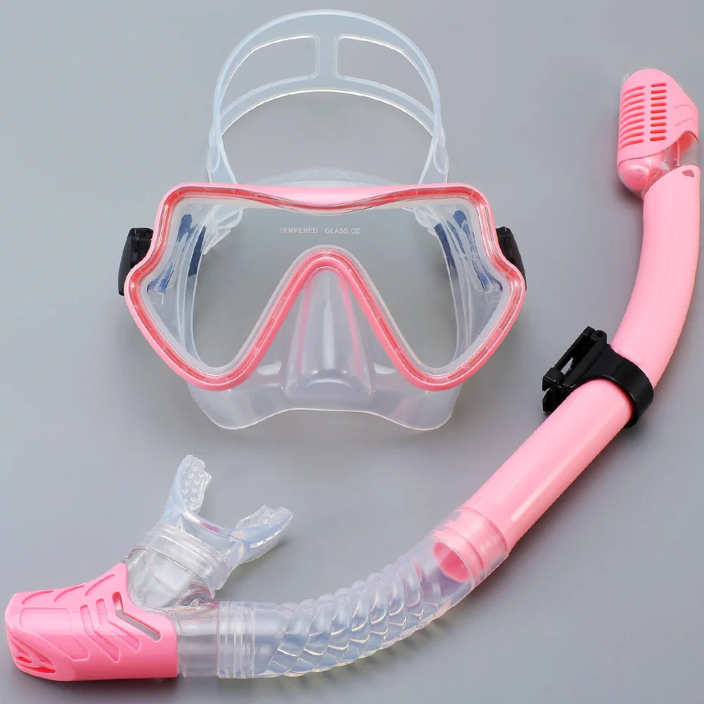 Masque de Plongée & Tuba JoyMaySun – Verre Trempé, Vision 180°, Anti-buée