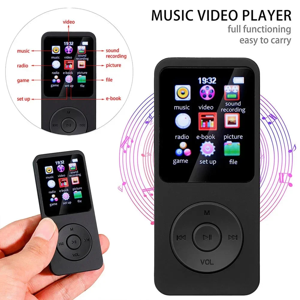 H96 MAX Lecteur MP3 Bluetooth 5.4 USB-C Écran 1,8" FLAC TF 128Go FM Sport – CLEVI Paris
