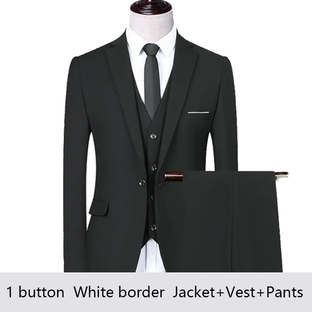Costume Homme Élégant 2-3 Pièces Blazer Stretch Mariage – CLEVI Paris
