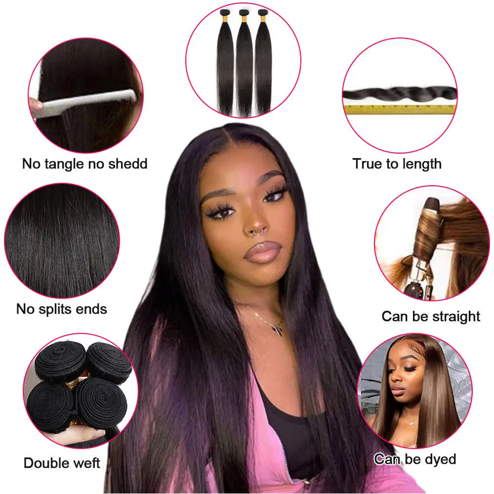 Extensions Cheveux Humains Remy Brésilien – Jerry Curly, Straight & Body Wave – CLEVI Paris