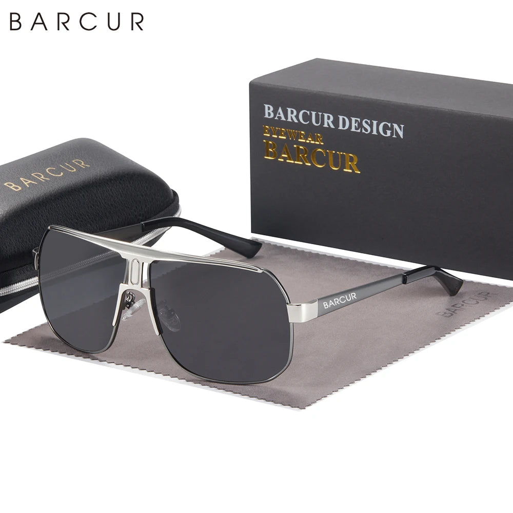 Lunettes de Soleil Ovales Polarisées UV400 Homme Sport Acier Inoxydable – CLEVI Paris