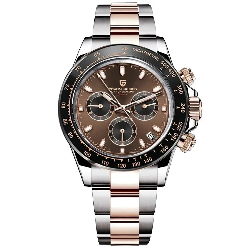 Montre Chronographe Homme Pagani Design 1664 Cadran Météorite Saphir 100m – CLEVI Paris