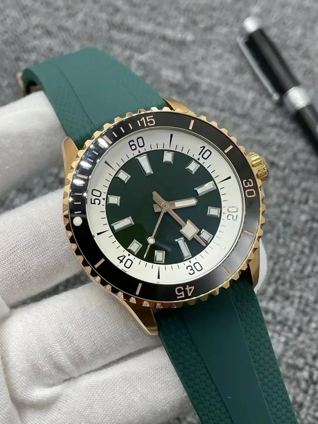 Montre Homme Automatique Luxe Acier Verre Saphir Couronne Vissée Cytupr – CLEVI Paris