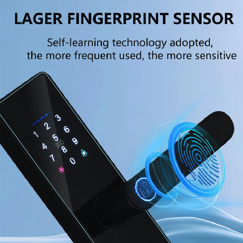 Serrure Connectée F21 Empreinte Digitale WiFi Tuya Intégré – CLEVI Paris