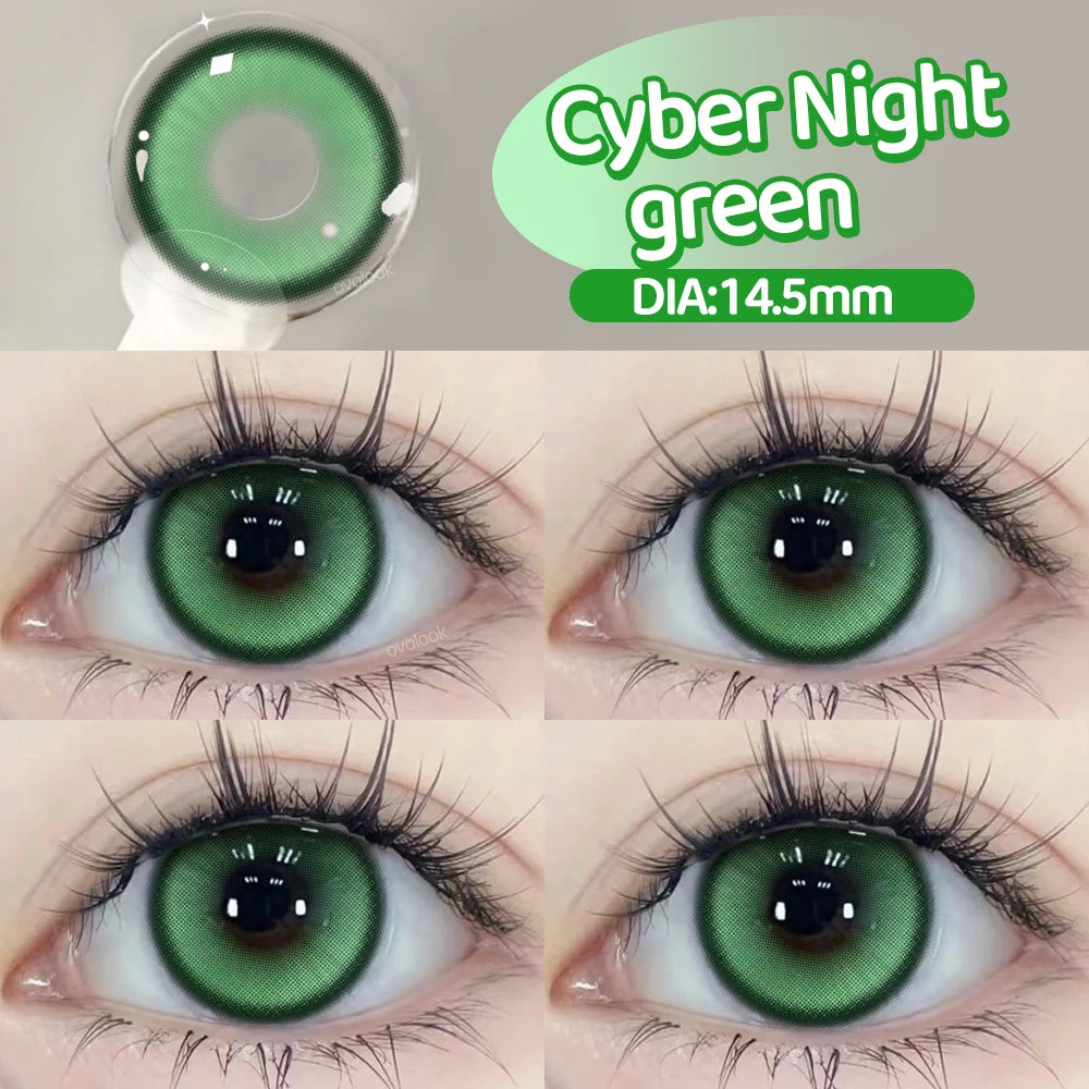 Lentilles de Contact Colorées Halloween | Série Cyber & Pupilles Agrandies – Myopie