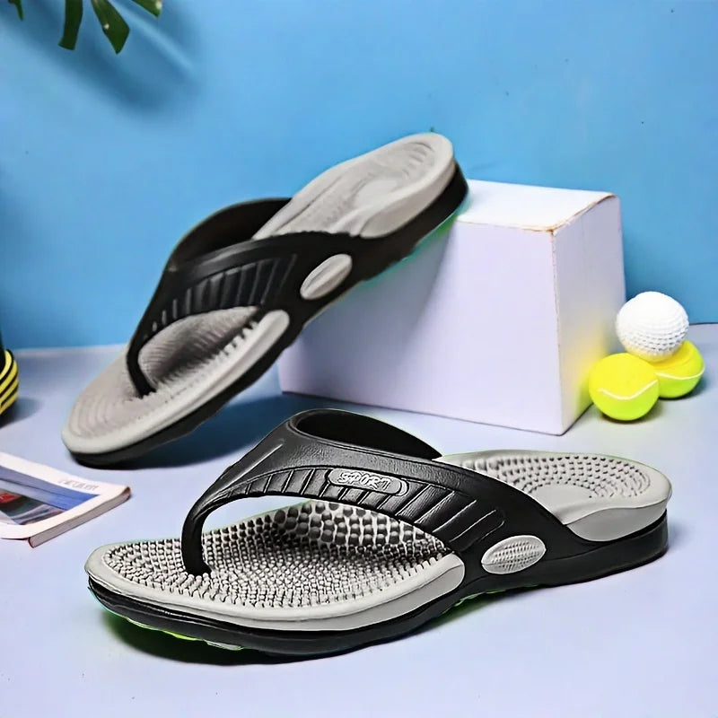 Sandales EVA Légères Homme – Semelle Massage Slip-On Plage Extérieur 7 Coloris Pointures 40–47 – CLEVI Paris