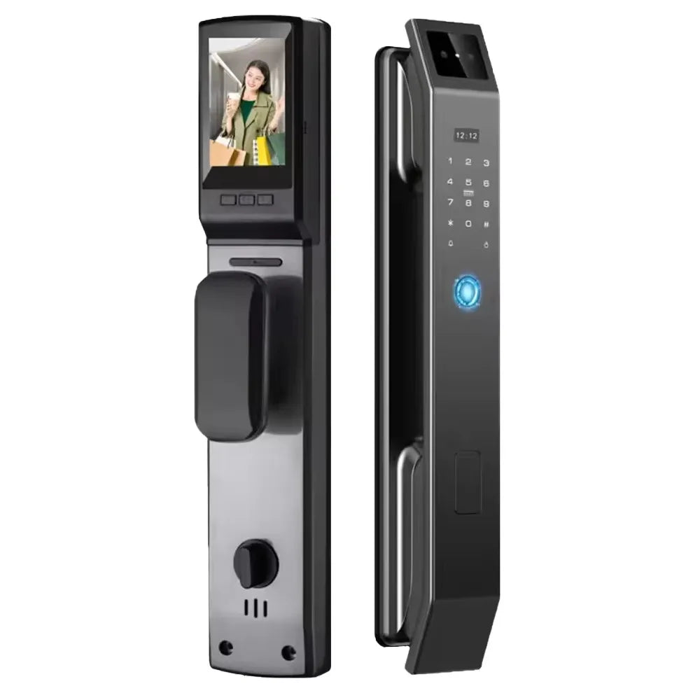 Serrure Connectée TY-14 Reconnaissance Faciale 3D Empreinte Digitale WiFi Tuya – CLEVI Paris