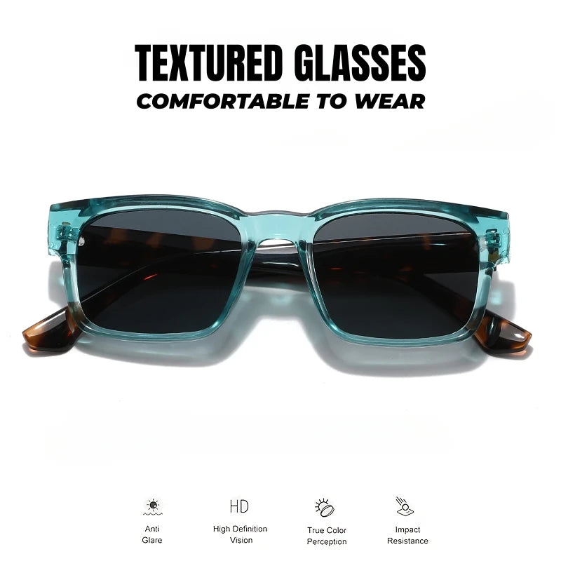 Lunettes de Soleil Rétro Punk Carrées UV400 Unisexe — CLEVI Paris