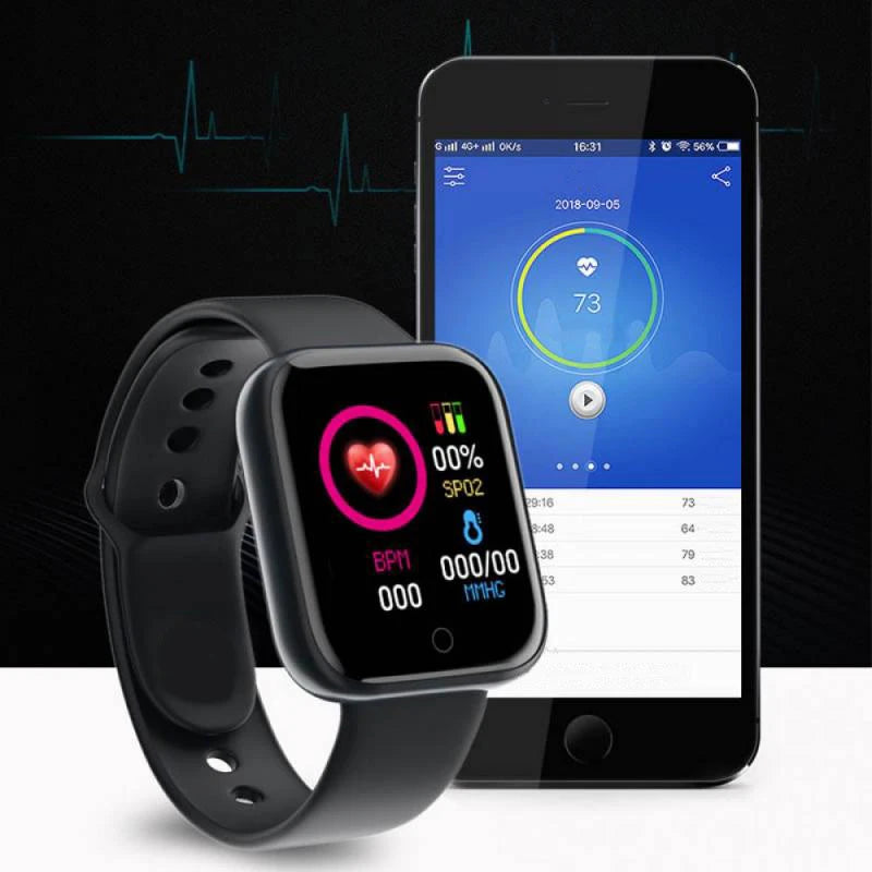 Smartwatch Connectée Sport Bracelet Silicone — CLEVI Paris