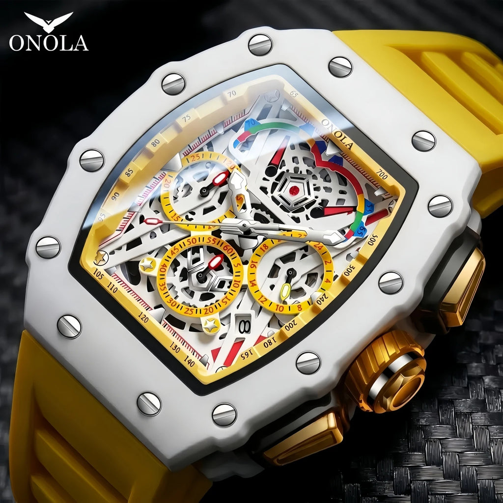 Montre Homme ONOLA Chronographe Quartz Multifonction – CLEVI Paris