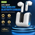 Écouteurs Bluetooth HTC NE49 – Traducteur IA 134 Langues, RGB, ENC, Gaming