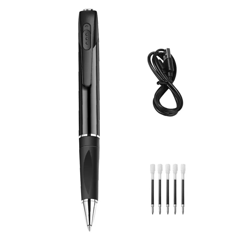 Stylo Enregistreur Audio Discret LAIZHANGXI V8 – Mini Dictaphone MP3, Stylo Fonctionnel, Carte SD en Option (32 ou 64 Go)
