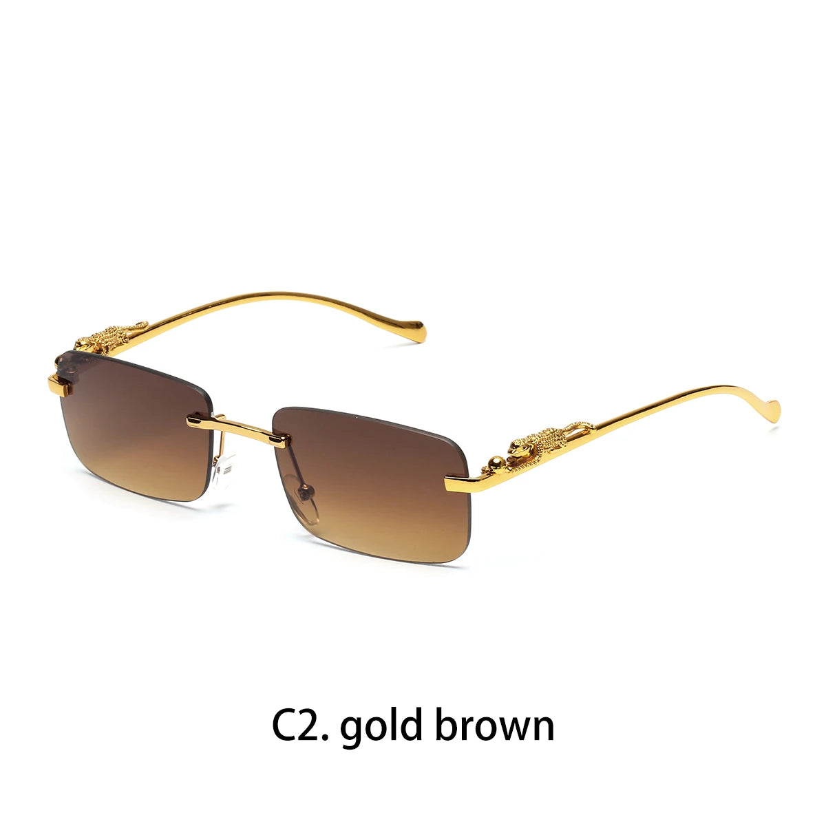 Lunettes de Soleil Sans Monture Carrées Hip Hop – Monture Polycarbonate UV400 Outdoor – CLEVI Paris