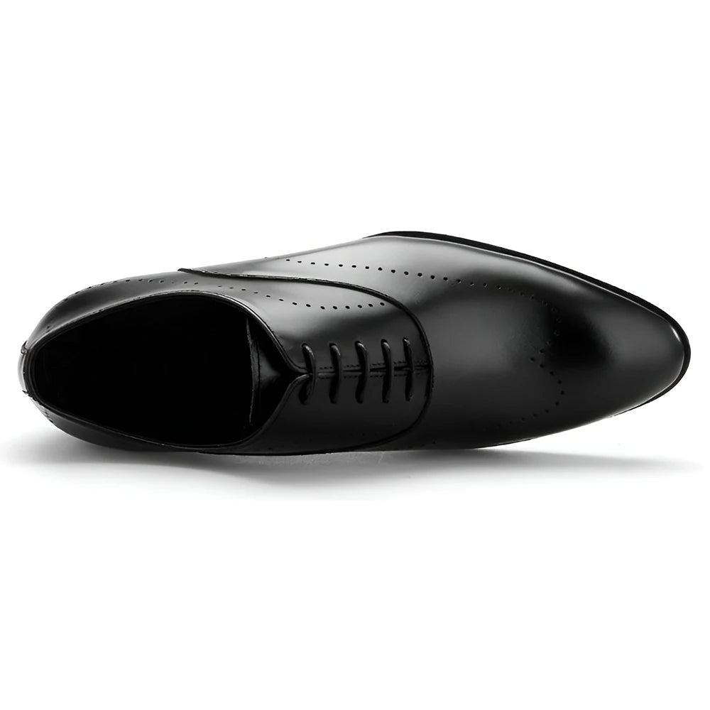 Derby Homme Cuir Pleine Fleur Bout Rond Imperméable | Business Quotidien EU 39-46