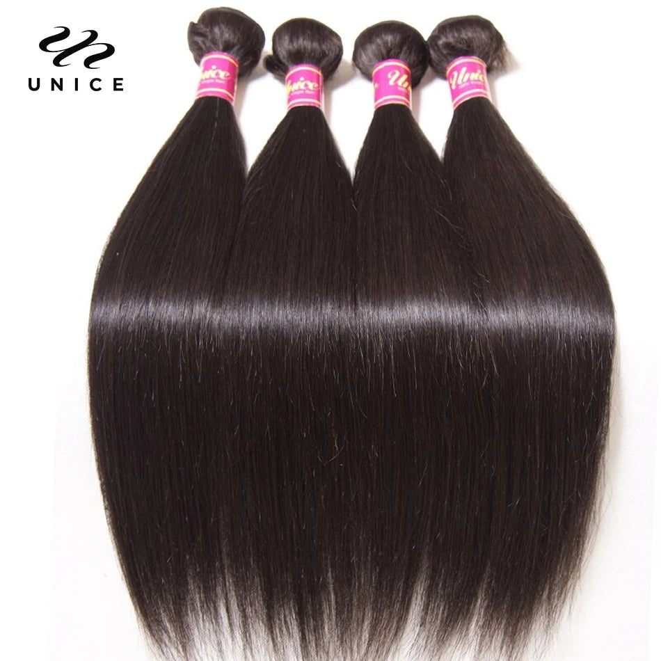 Bundles Straight Cheveux Humains Péruviens Virgin & Remy Hair Couleur Naturelle 14-26 Pouces – CLEVI Paris