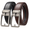 Ceinture Homme Boucle Automatique | PU & Métal, Largeur 3,5 cm, Grande Taille – CLEVI Paris