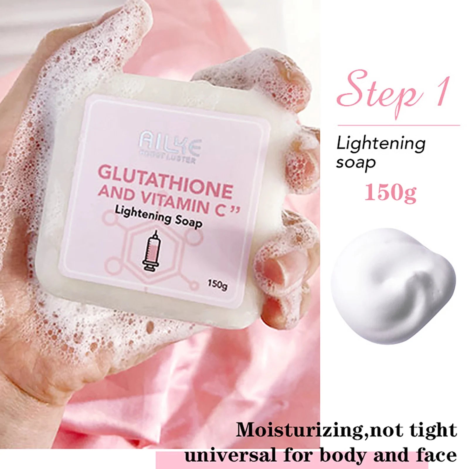 Gamme Éclaircissante Glutathion & Vitamine C AILKE – Anti-Taches, Hydratante & Raffermissante – CLEVI Paris