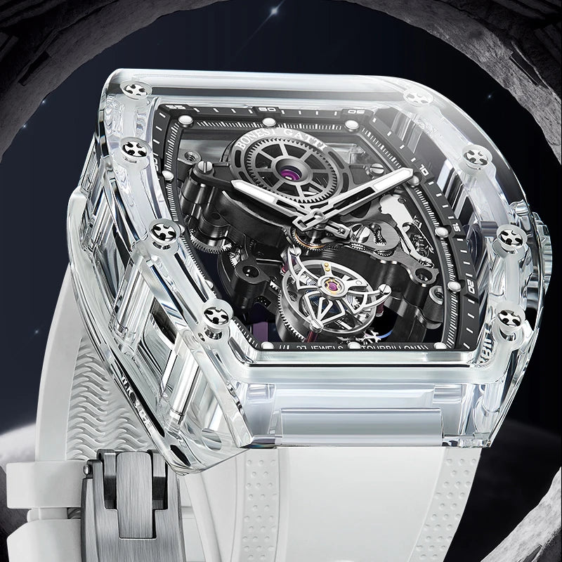 Montre Automatique Tourbillon BONEST GATTI – Verre Saphir Cadran Squelette